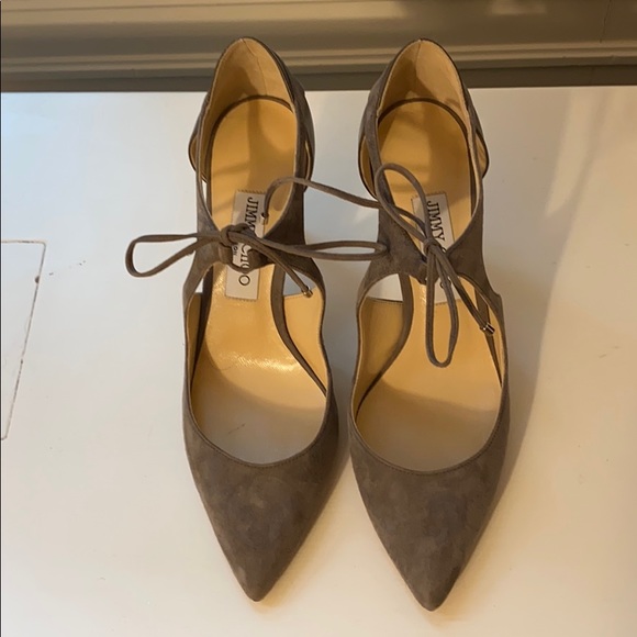 Jimmy Choo Mary Jane heels in suede - Picture 2 of 7